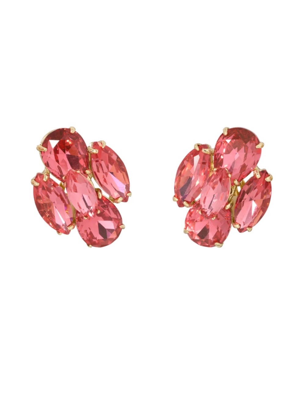 NWOT Roxanne Assoulin The Crystal Cluster Earrings